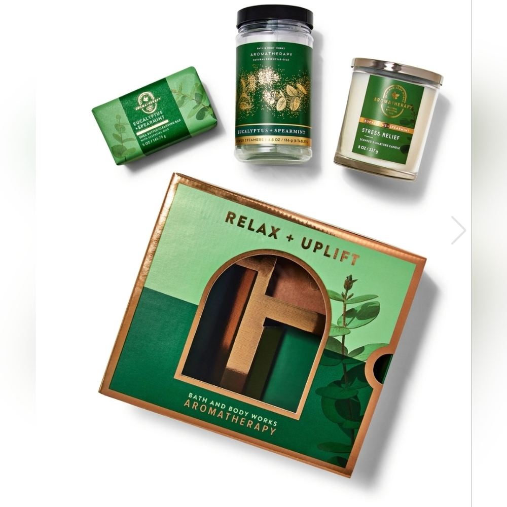 Bath&Body Works AROMATHERAPY STRESS RELIEF RELAX And UPLIFT EUCALYPTUS GIFT SET